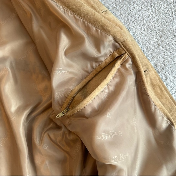 Vintage 90s Genuine Suede Leather Western Tan Jacket | Rodelli Uomo Retro Coats - Picture 13 of 14